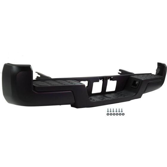 TOYOTA TACOMA REAR STEP BUMPER ASSEMBLY BLACK (WO/SENSOR)(WO/TOW HITCH) OEM#5215904030-PFM 2016-2023 PL#TO1103125