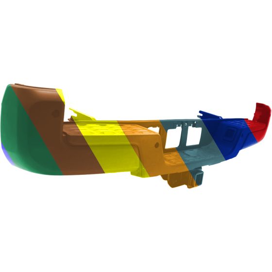 TOYOTA TACOMA REAR STEP BUMPER ASSY BLACK (W/SENSOR)(W/TOW HITCH) OEM#5215904030-PFM 2016-2023 PL#TO1103134