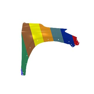 TOYOTA COROLLA CROSS (L/LE/XLE) FENDER RIGHT (Passenger Side) **CAPA** OEM#538010A010 2022-2024 PL#TO1241282C