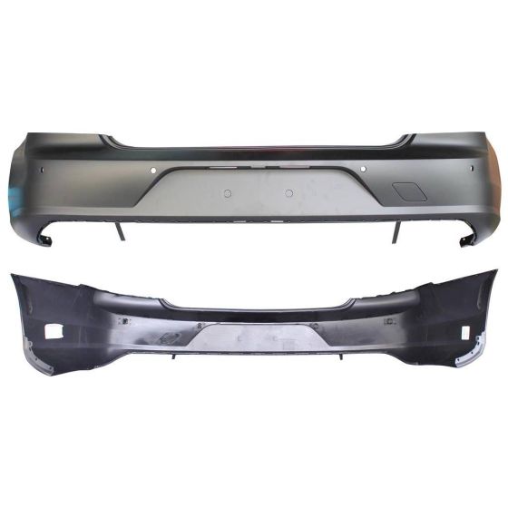 VOLVO VOLVO S90 PLUG-IN  REAR BUMPER COVER PRIMED (WO/BLIS)(W/PK SENSOR)(WO/PK ASSIST) OEM#400053567 2020-2021 PL#VO1100175