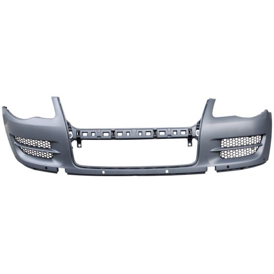 VOLKSWAGEN TOUAREG FRONT BUMPER COVER PRIMED (WO/WASHER)(W/ SENSOR) OEM#7L6807217ARGRU 2008-2010 PL#VW1000171