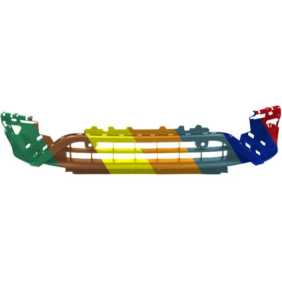 VOLKSWAGEN TIGUAN FRONT BUMPER COVER LOWER TEXTURE (EXC W/R-LINE) **CAPA** OEM#5NN805903K9B9 2022-2023 PL#VW1015111C