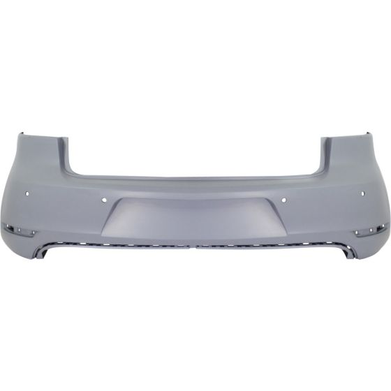 VOLKSWAGEN GOLF (2/4 DR) (LH Exhaust) REAR BUMPER COVER PRIMED (W/SENSOR) OEM#5K6807417HGRU 2010-2014 PL#VW1100184