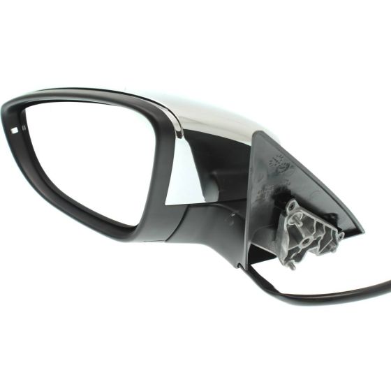 VOLKSWAGEN BEETLE DOOR MIRROR LEFT (Driver Side) PWR/HTD/SIGNAL (CHROME CVR)(CONVEX) OEM#5C5857507B9B9-PFM 2012-2015 PL#VW1320157