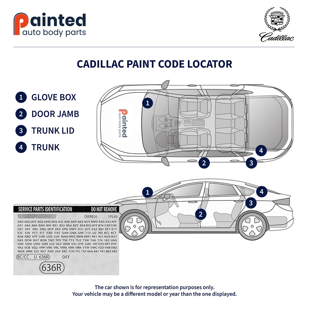 Cadillac Paint Code Locator