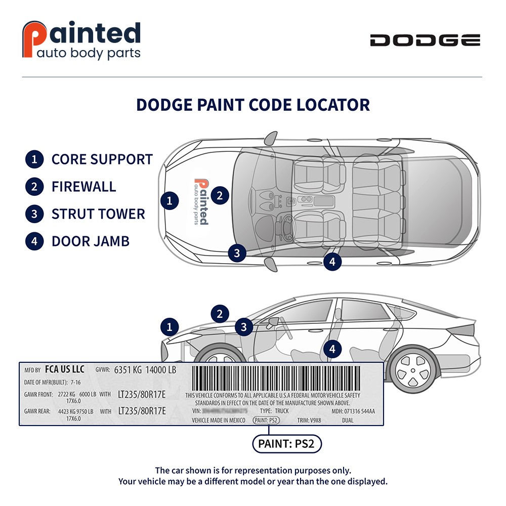 Dodge Paint Code Locator