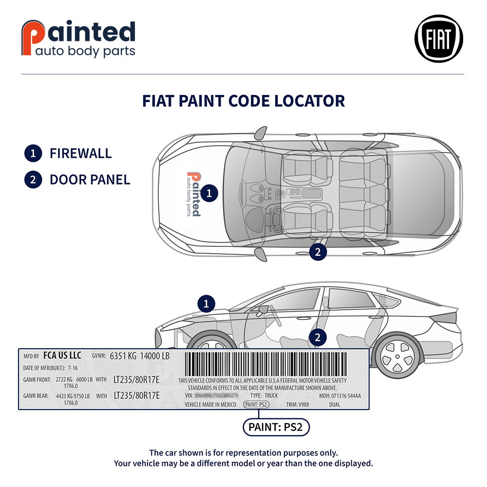 Fiat Paint Code Locator