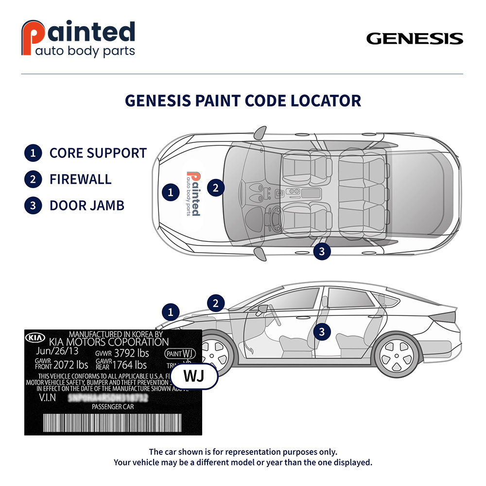 Genesis Paint Code Locator