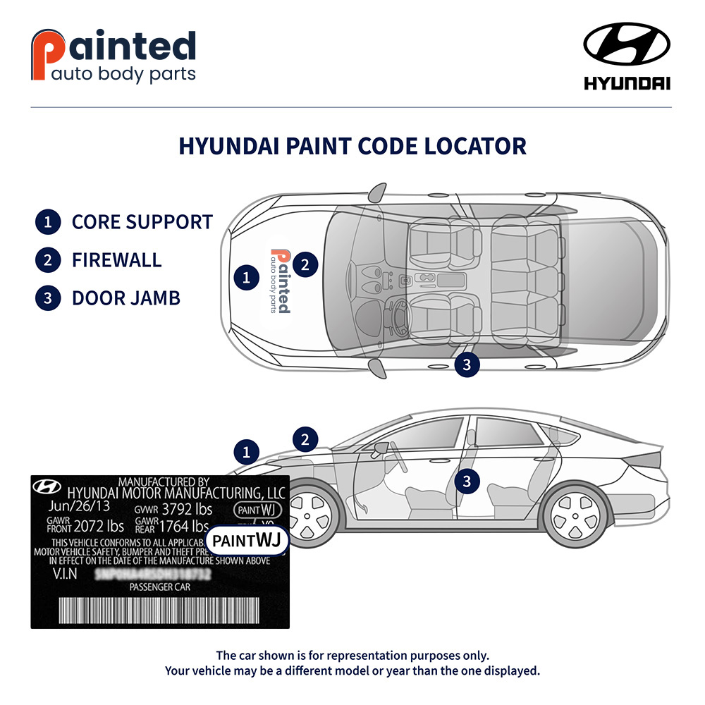 Hyundai Paint Code Locator