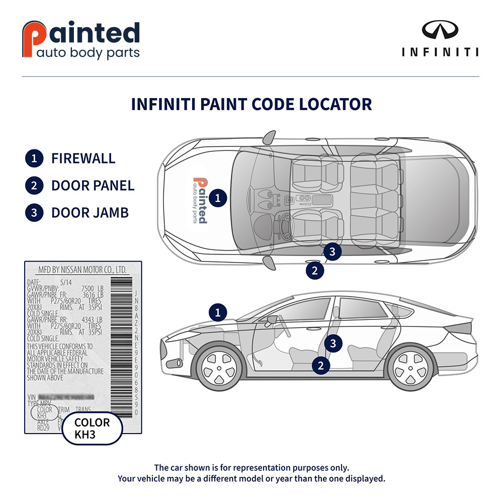 Infiniti Paint Code Locator
