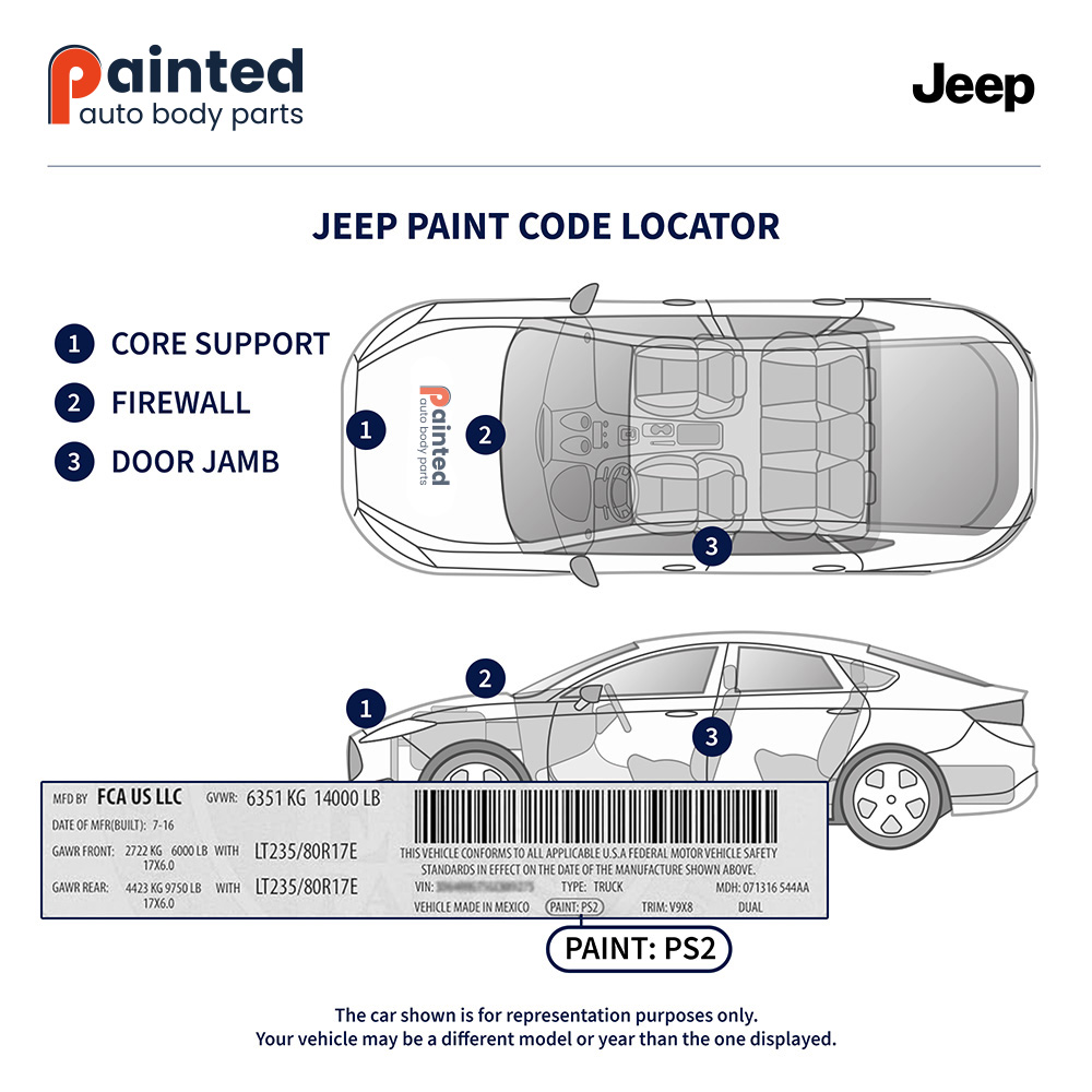 Jeep Paint Code Locator