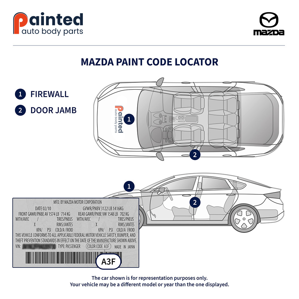 Mazda Paint Code Locator
