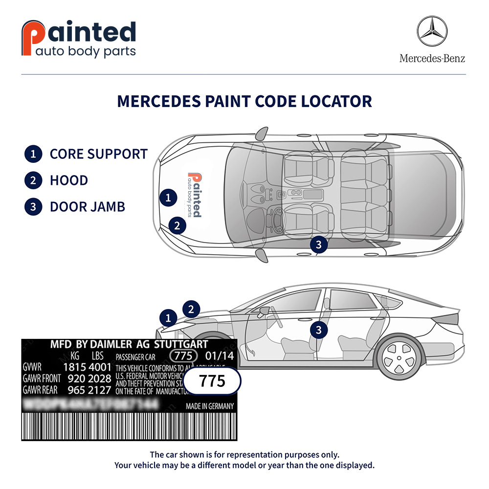 Mercedes-Benz Paint Code Locator