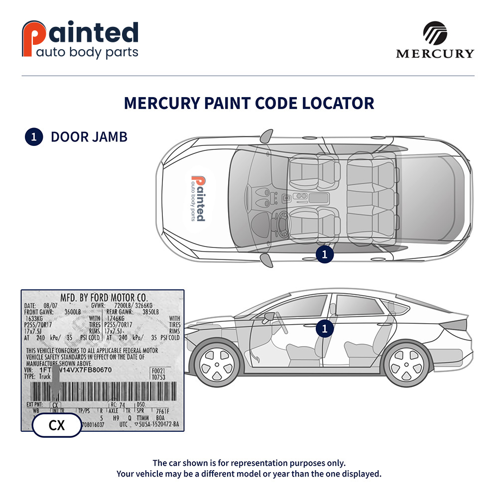 Mercury Paint Code Locator