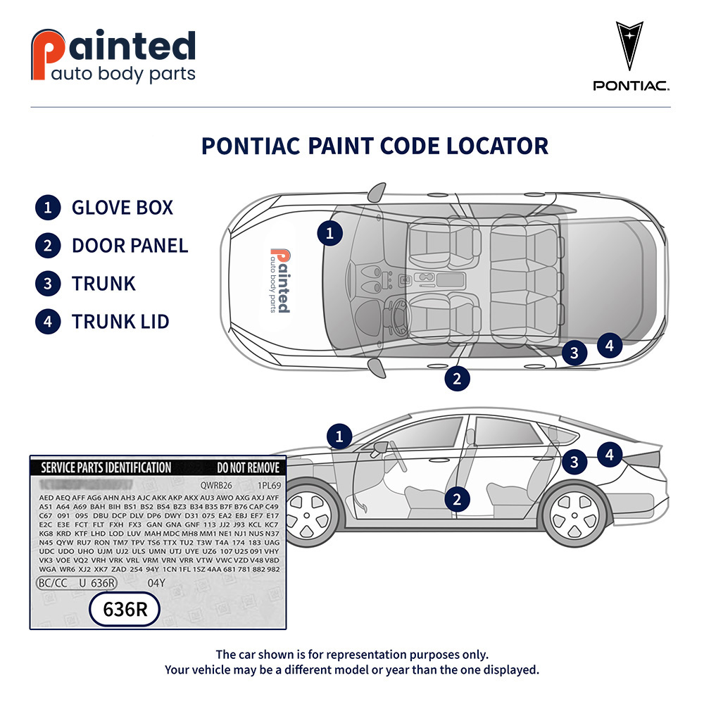 Pontiac Paint Code Locator