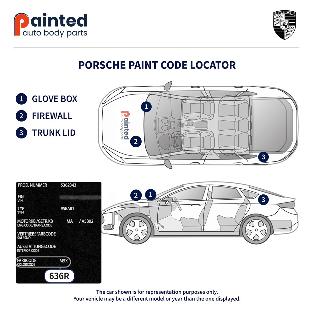 Porsche Paint Code Locator