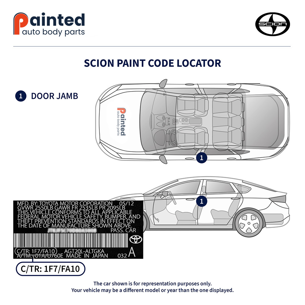 Scion Paint Code Locator