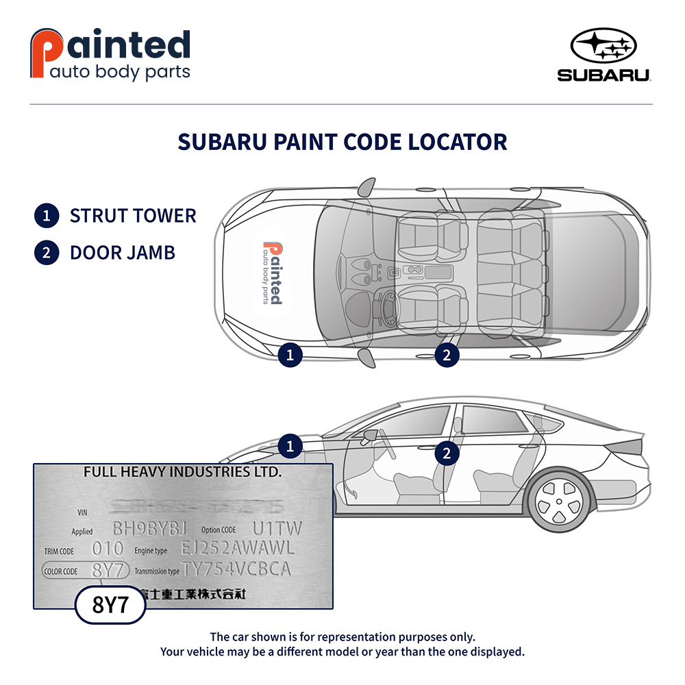 Subaru Paint Code Locator
