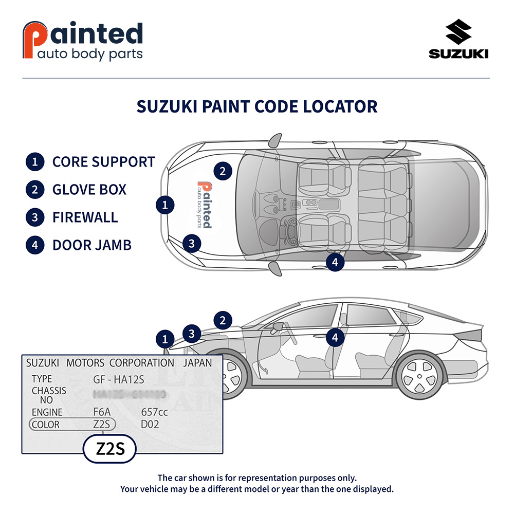 Suzuki Paint Code Locator