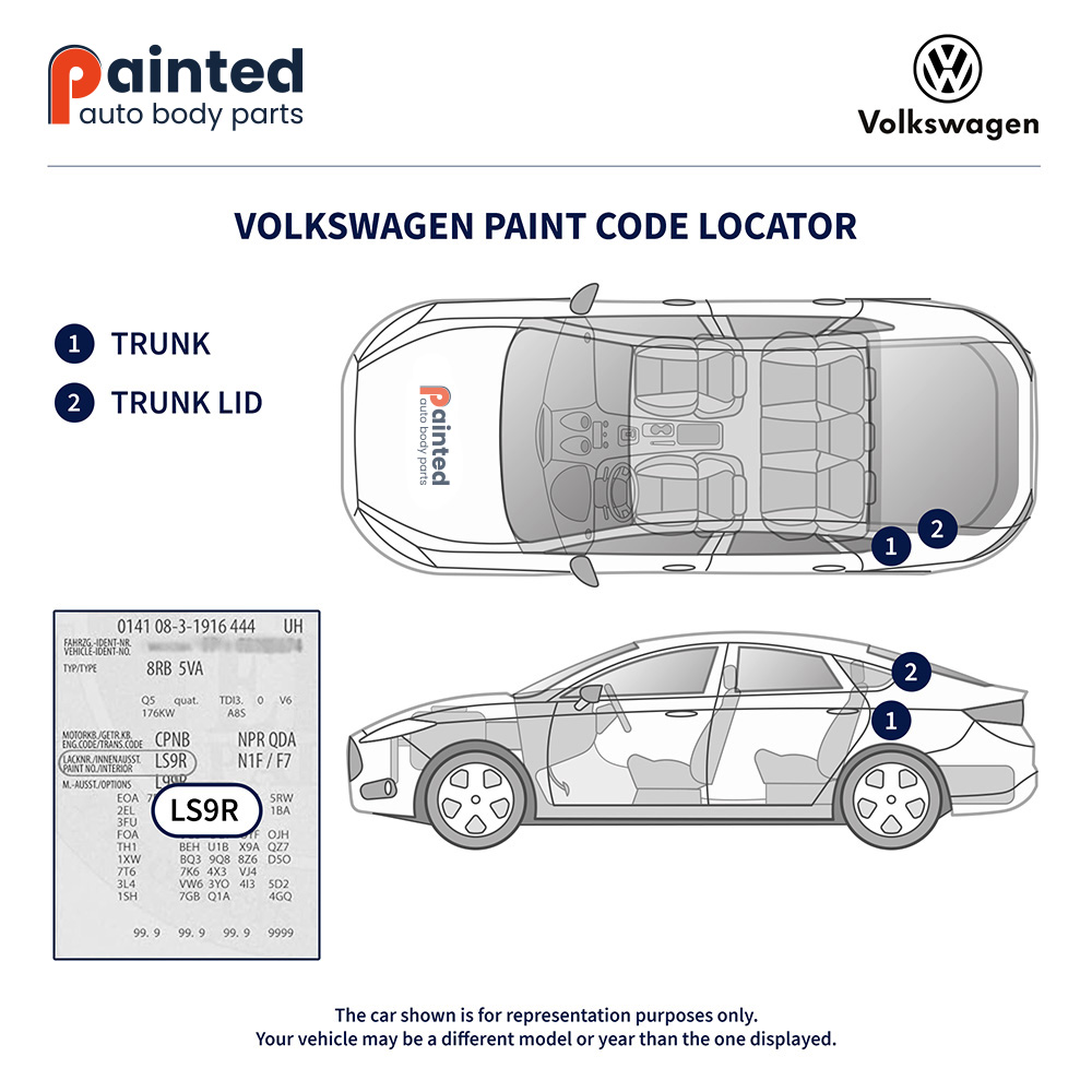 Volkswagen Paint Code Locator